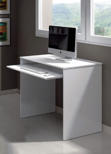 Dray Small Artic White Computer Desk-002314A