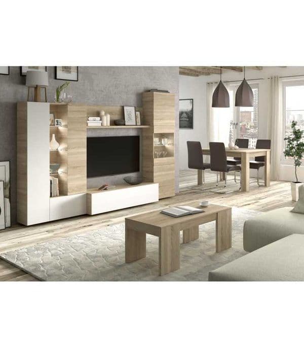 Kuba Oak Effect Coffee Table with Lift-up Storage- 01637G