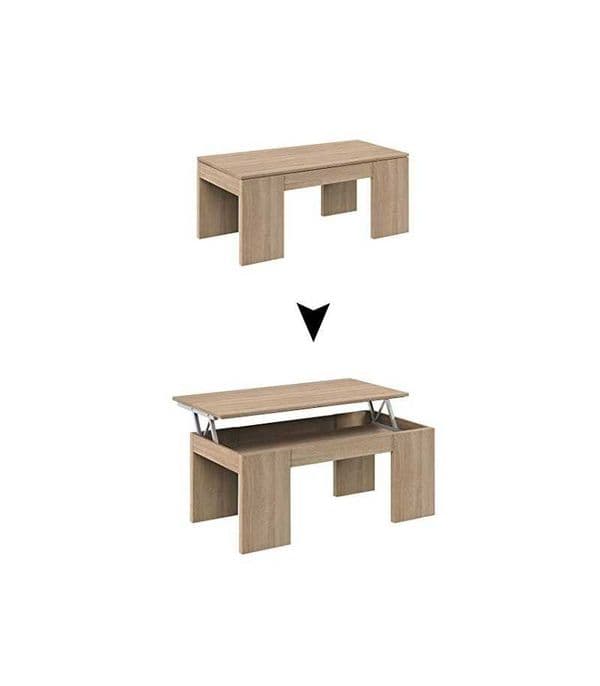 Kuba Oak Effect Coffee Table with Lift-up Storage- 01637G