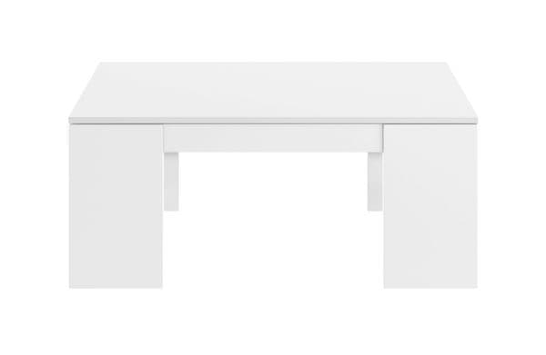 Kuba White Soft Gloss Coffee Table with Lift-up Storage-01637BO