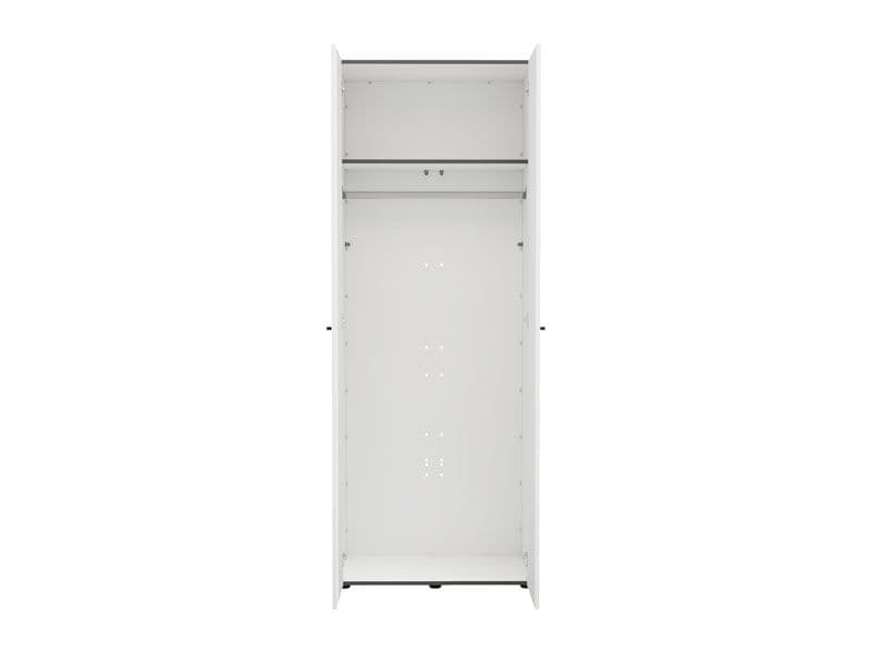 Nevaris White 3 Piece Large Corner Bedroom Wardrobe Modular Set