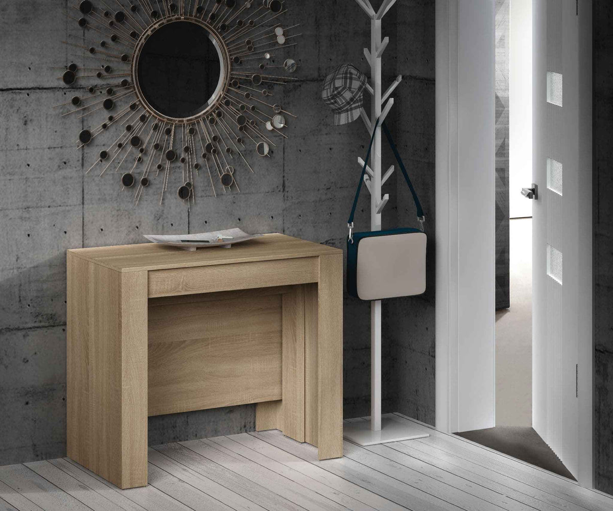 Grandeur Extending Dining Table in Warm Oak