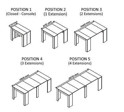Grandeur Extending Dining Table in Warm Oak