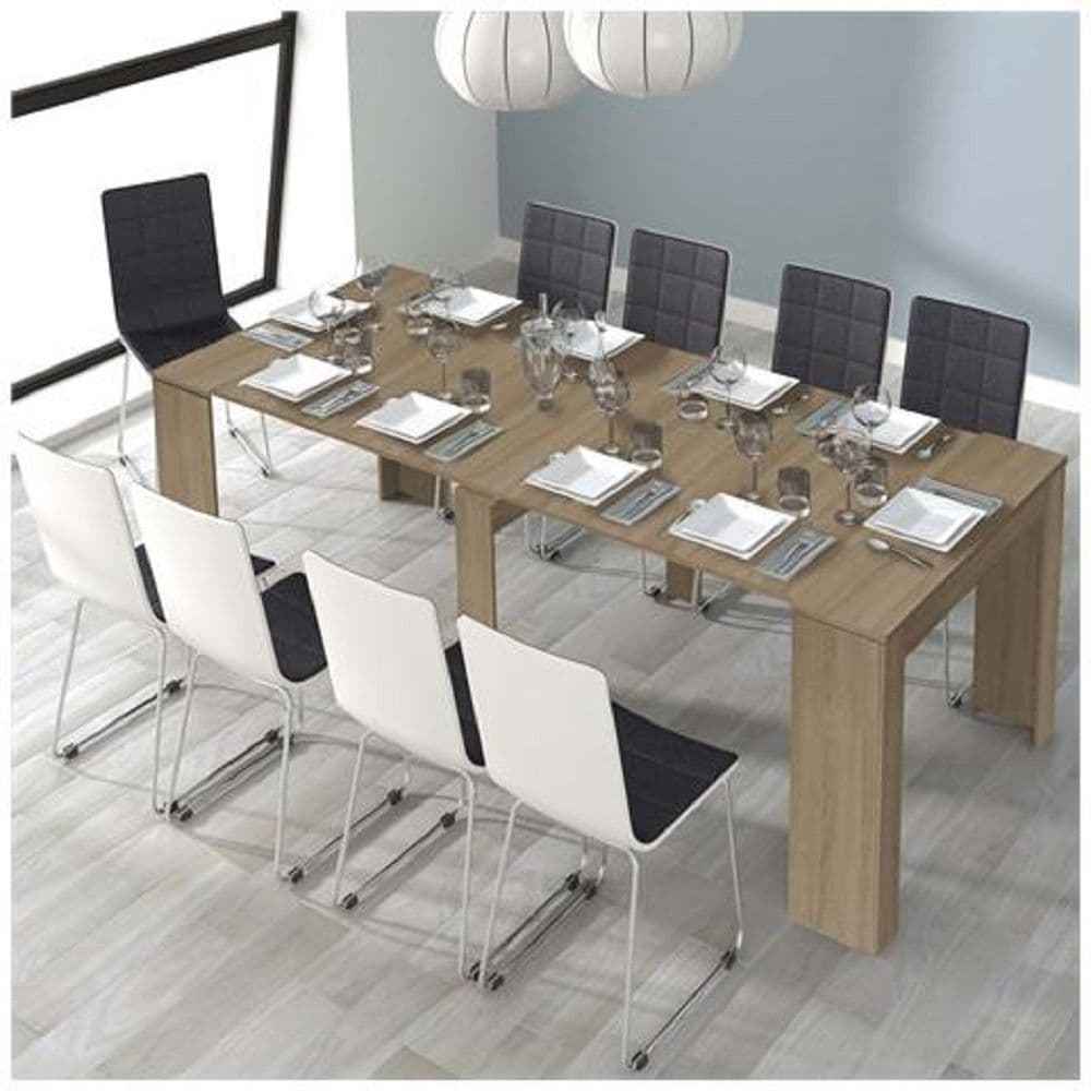 Grandeur Extending Dining Table in Warm Oak