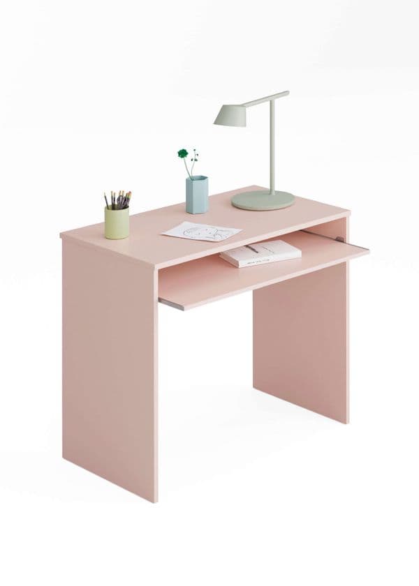 Pink Venice Small Study Modern Computer Desk- 002314M
