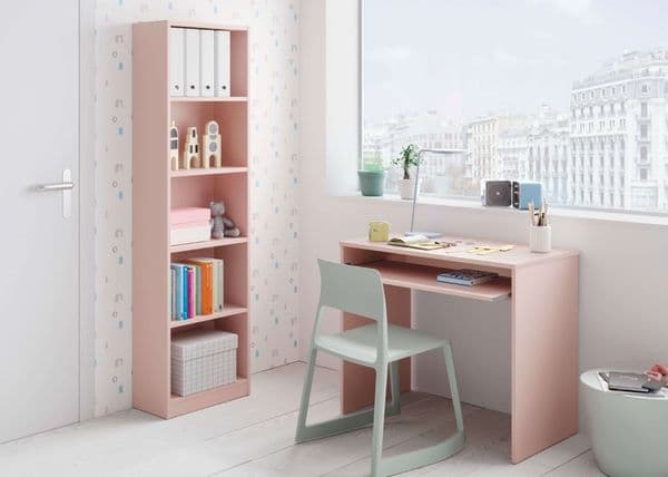 Pink Venice Small Study Modern Computer Desk- 002314M