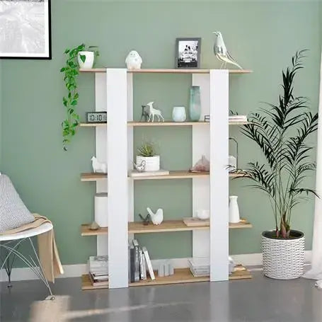 Sutton Nordic Oak & Artic White Bookcase -012260W