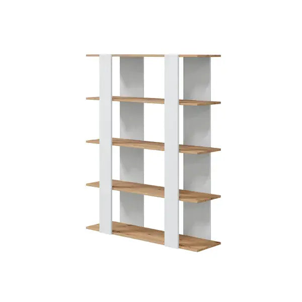 Sutton Nordic Oak & Artic White Bookcase -012260W