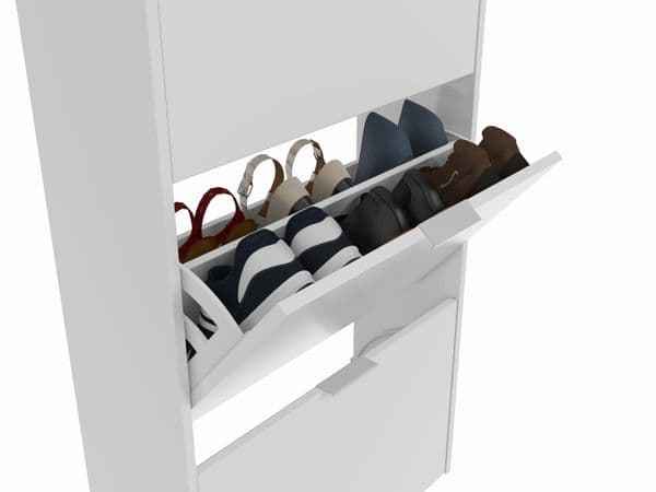 Lavio 2 Drawer Shoe Cabinet White- 07873O