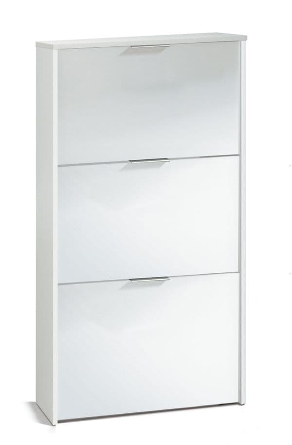 Lavio Large Shoe Cabinet White- LC7877BO