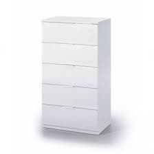 Spinda Artic White Modern 5 Drawer Chest - 007845A