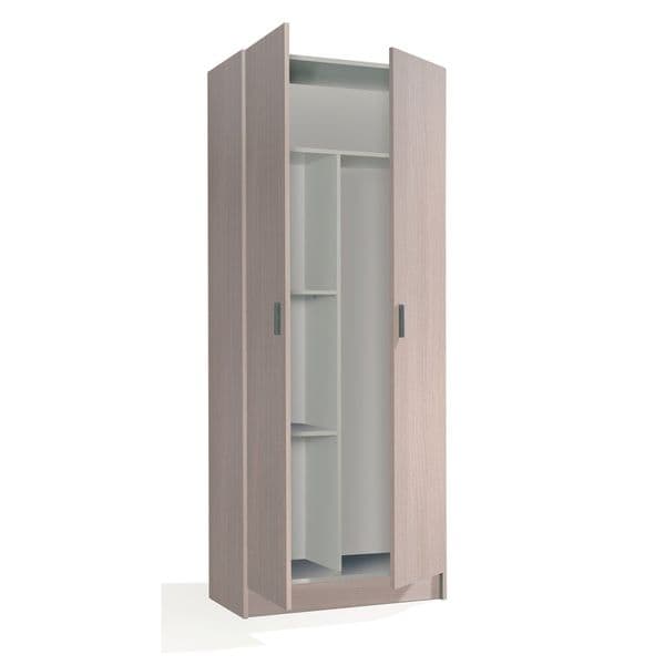 Tall Oak Effect 2 Door Utility Universal Storage Cupboard- 007142R
