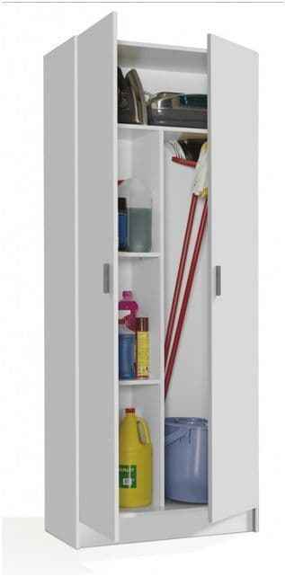 Universal White 2 Door Kitchen Utility Storage Cupboard 7142O