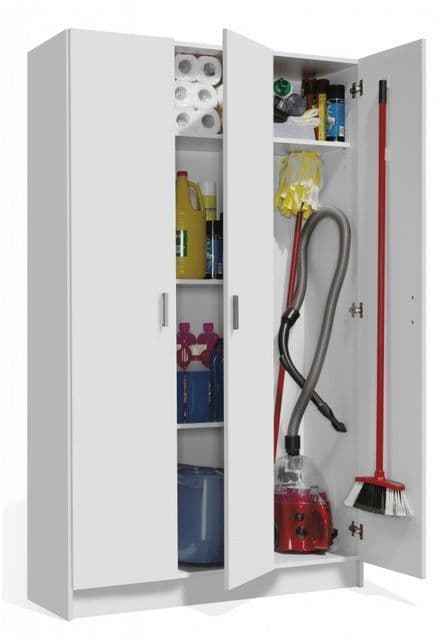 Romario White 3 Door Uitlity Kitchen Storage Cabinet Cupboard 007143O