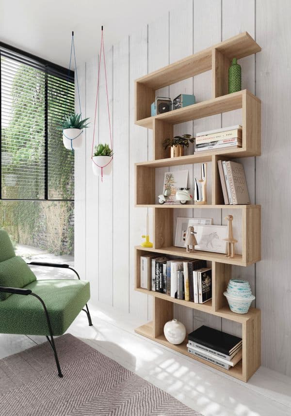 Falco Open Back Oak Effect Bookcase-301013F