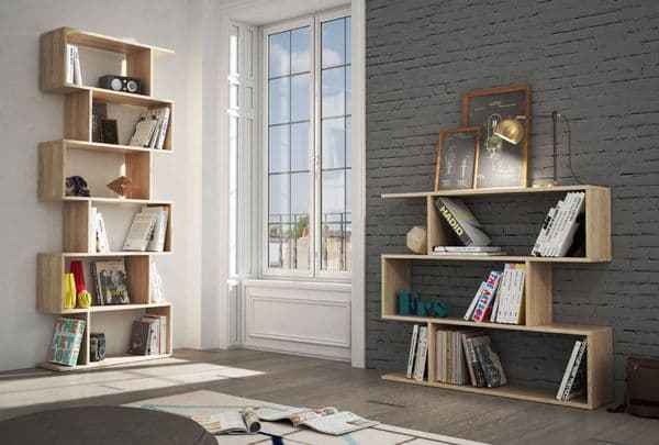 Falco Open Back Oak Effect Bookcase-301013F