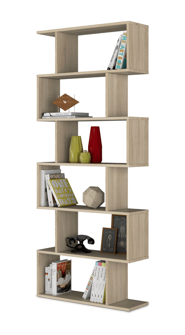 Falco Open Back Oak Effect Bookcase-301013F