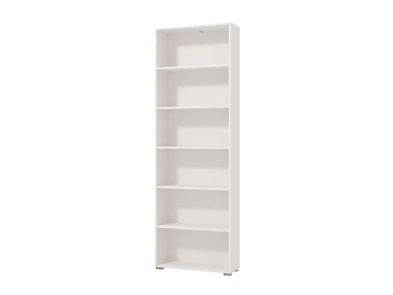 Tomaris White Slim 211.5cm Tall Bookcase Bookshelf Shelving Unit - 11011440
