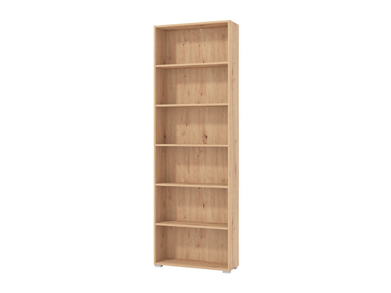 Tomaris Artisan Oak Effect Slim 211.5cm Tall Bookcase Bookshelf Shelving Unit - 11011481