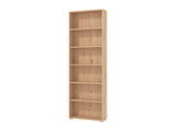 Tomaris Artisan Oak Effect Slim 211.5cm Tall Bookcase Bookshelf Shelving Unit - 11011481