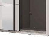 Noah White Mirrored Sliding Door Wardrobe 145cm - 11013481