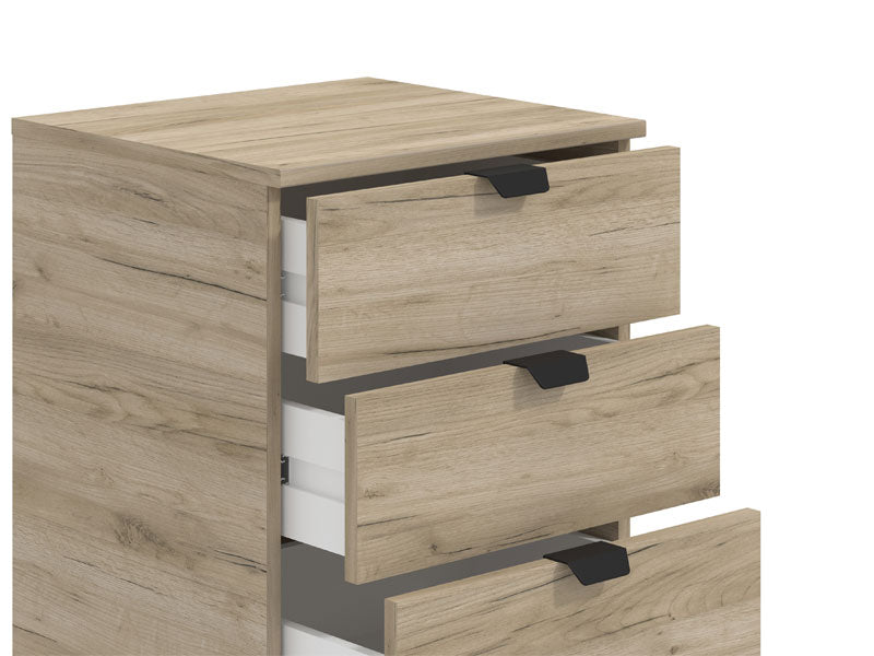 Palma Oak Effect 5 Drawer Narrow Chest - 11008309