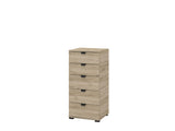 Palma Oak Effect 5 Drawer Narrow Chest - 11008309