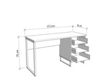 Nuraga Artisan Oak Effect Computer Desk With Drawers - 11011194 RZ