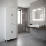 Clara Tall Bathroom Cabinet in Glossed White 305280BO