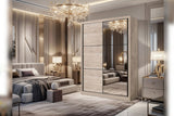 Nancy Oak 2 Door Sliding Door Wardrobe Slider 166cm Wide- 11008274