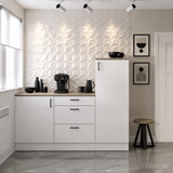 Magna White Gloss Modular 180cm Full Flat Pack Kitchen Units Set With Worktops Included  - Option 6