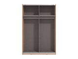 Noah Oak Effect Mirrored Sliding Door Wardrobe 145cm - 11013480