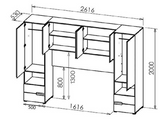 Miracle Matte White 6 Doors 4 Drawers Wardrobe Overbed Storage Unit