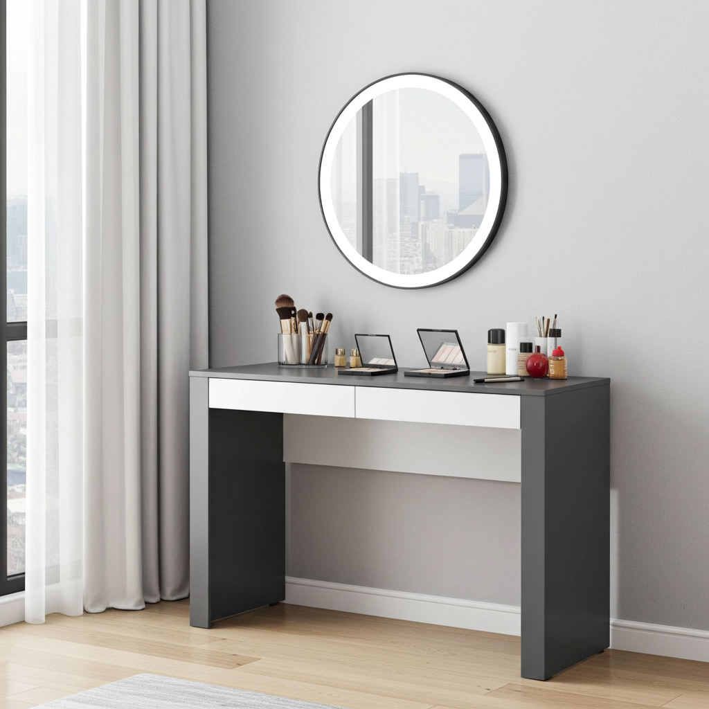 Chicago Grey and White Small Study Desk - ABB-1