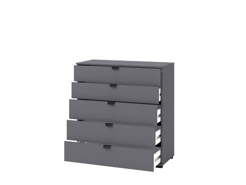 Palma Modern Large Chest Of Drawers in Grey- 11008297