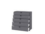 Palma Modern Large Chest Of Drawers in Grey- 11008297