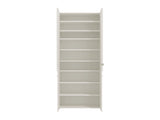Lisbon White Mirrored Door 50 Pair Large Shoe Cabinet Cupboard - 11011487