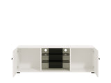 Moderna Large Tall White Gloss TV Cabinet for upto 65inch TV 11008824