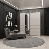 Veymont Cashmere Taupe And Mirrored 200cm Sliding Door Wardrobe - 11014745