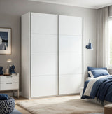 Lira Artic White Wide 150cm Sliding Door Wardrobe - ARM150A