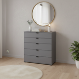 Palma Modern Large Chest Of Drawers in Grey- 11008297
