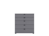 Palma Modern Large Chest Of Drawers in Grey- 11008297