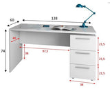 Levi Artic White Computer Office Desk Table- 004605A