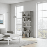 Alina Open Back Room Divider White and Grey Bookcase- 0L2252A