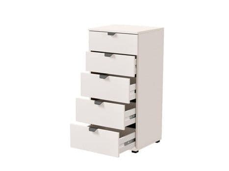 Palma Arctic White Tall Narrow 5 Drawer Chest - 11008310