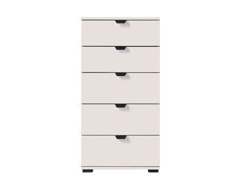 Palma Arctic White Tall Narrow 5 Drawer Chest - 11008310