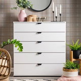 Palma Arctic White Wide 6 Drawer Chest - 11008296