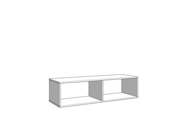 Arvelle Cashmere And Oak Effect Wall Mounted Floating 128cm TV Cabinet Unit 11013551