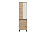 Larance Artisan Oak Effect Slim Narrow Shallow Depth Wardrobe for Small Spaces 11014055
