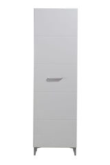 Livorno Tall Slim White Gloss Narrow Depth Wardrobe- 11008568